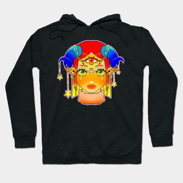 Third eye girl Hoodie by L’étoile stéllaire